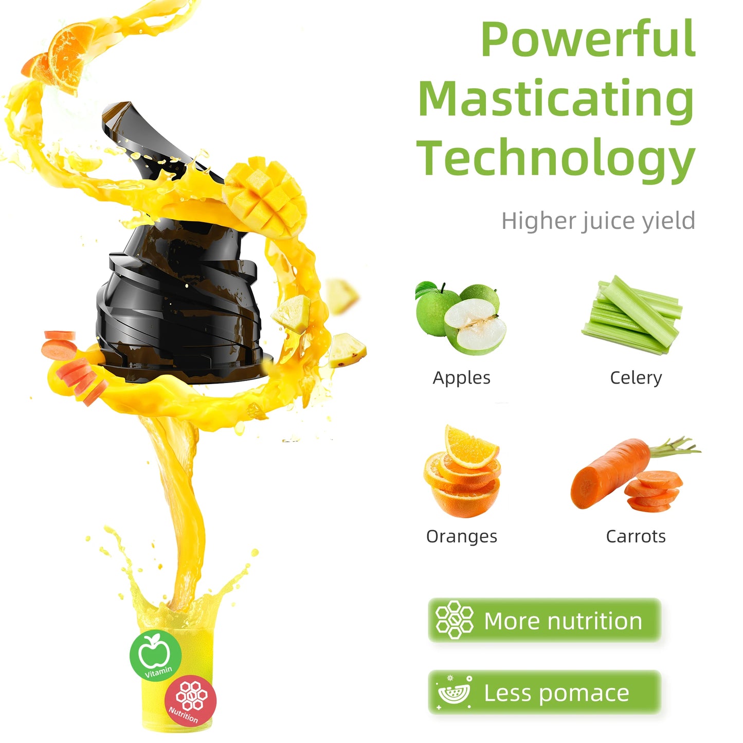 BlendForce Pro Cold Press Juicer